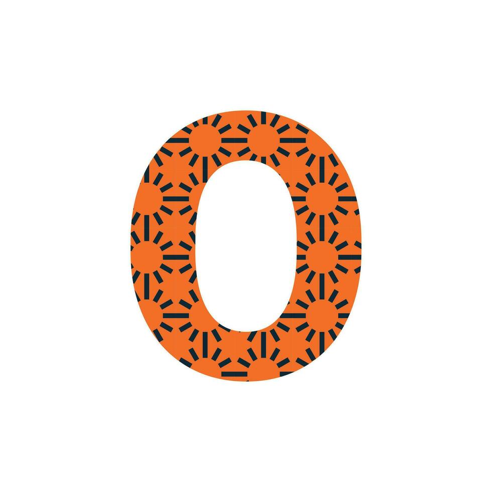O letter logo or o text logo and o word logo design. vector