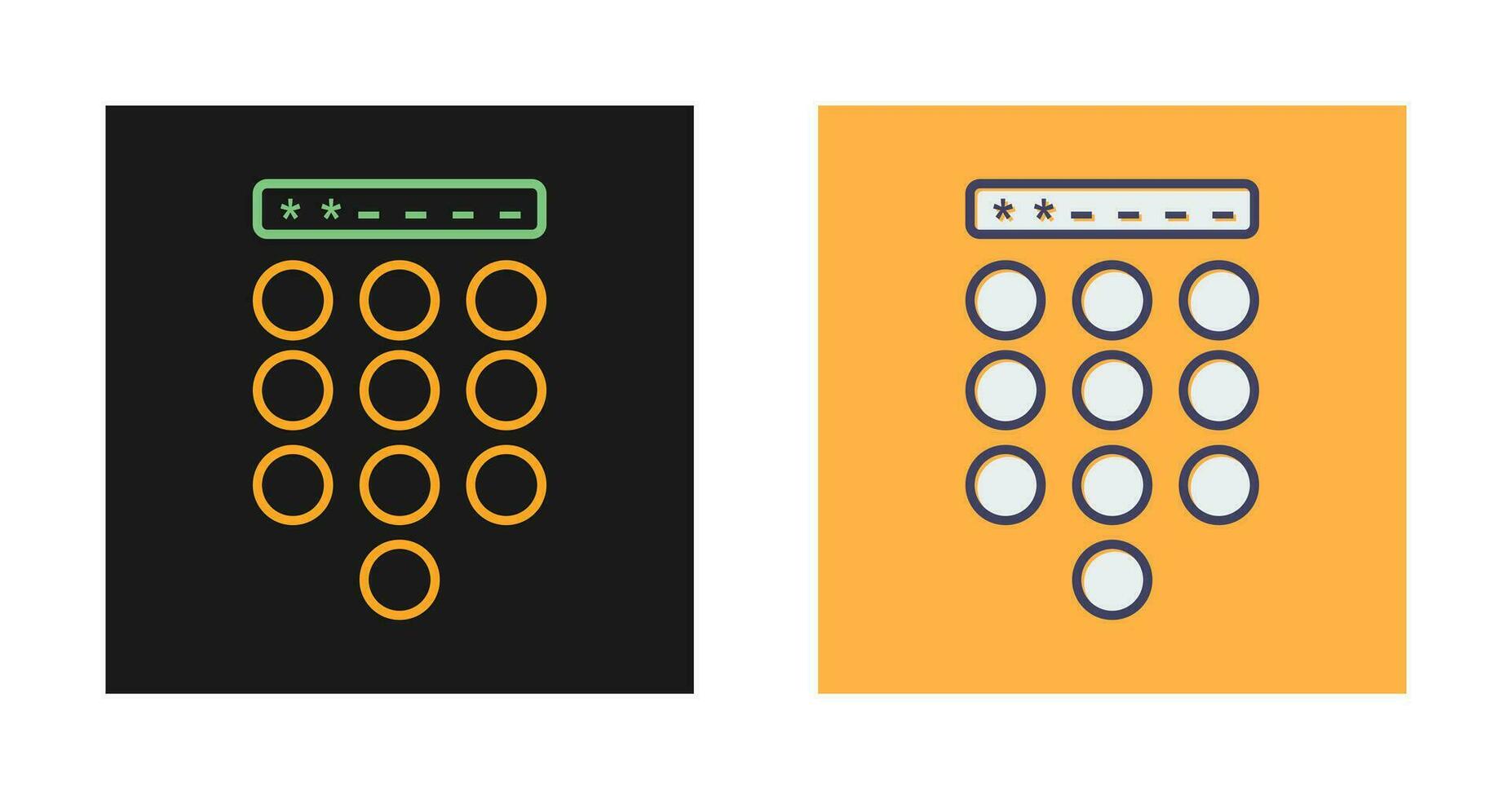 Passcode Lock Vector Icon
