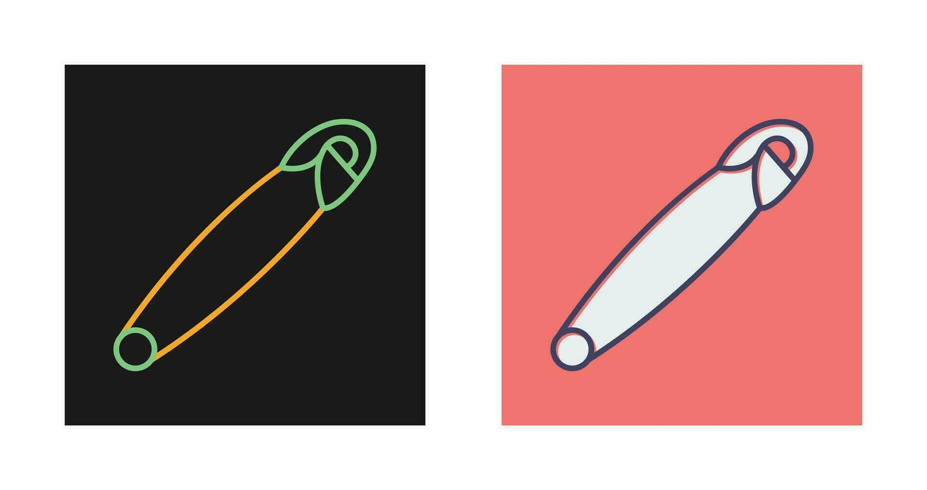 Safety Pin Vector Icon