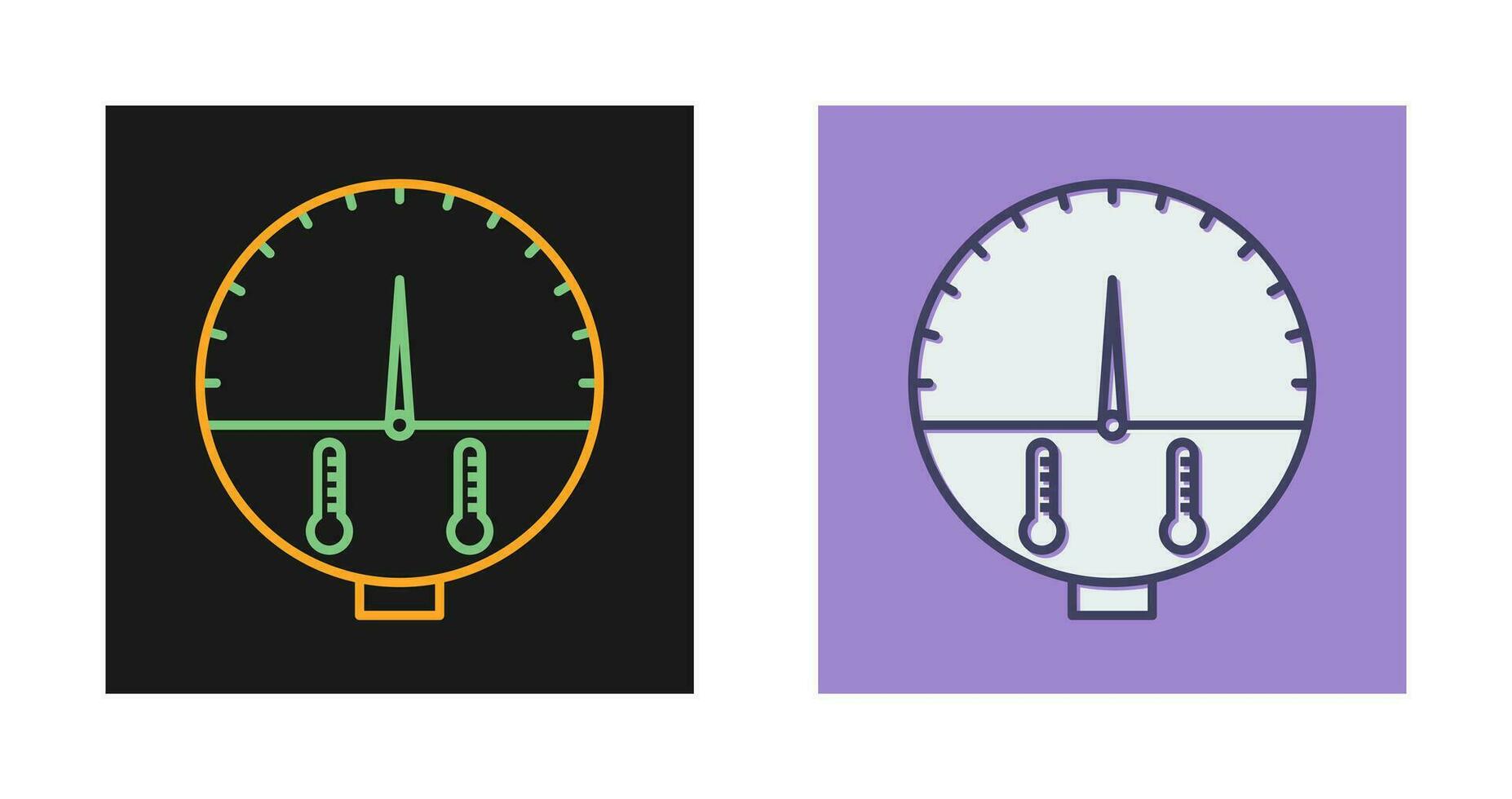 icono de vector de indicador de temperatura