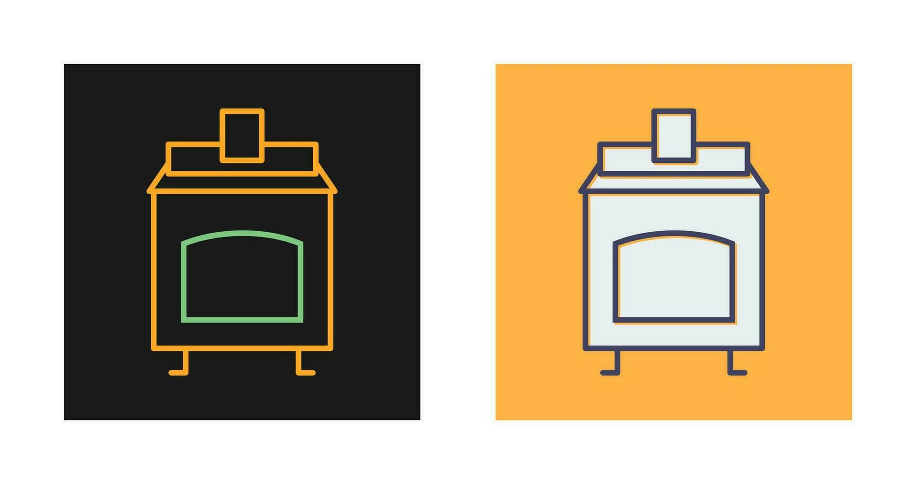 Coal Furnace Vector Icon