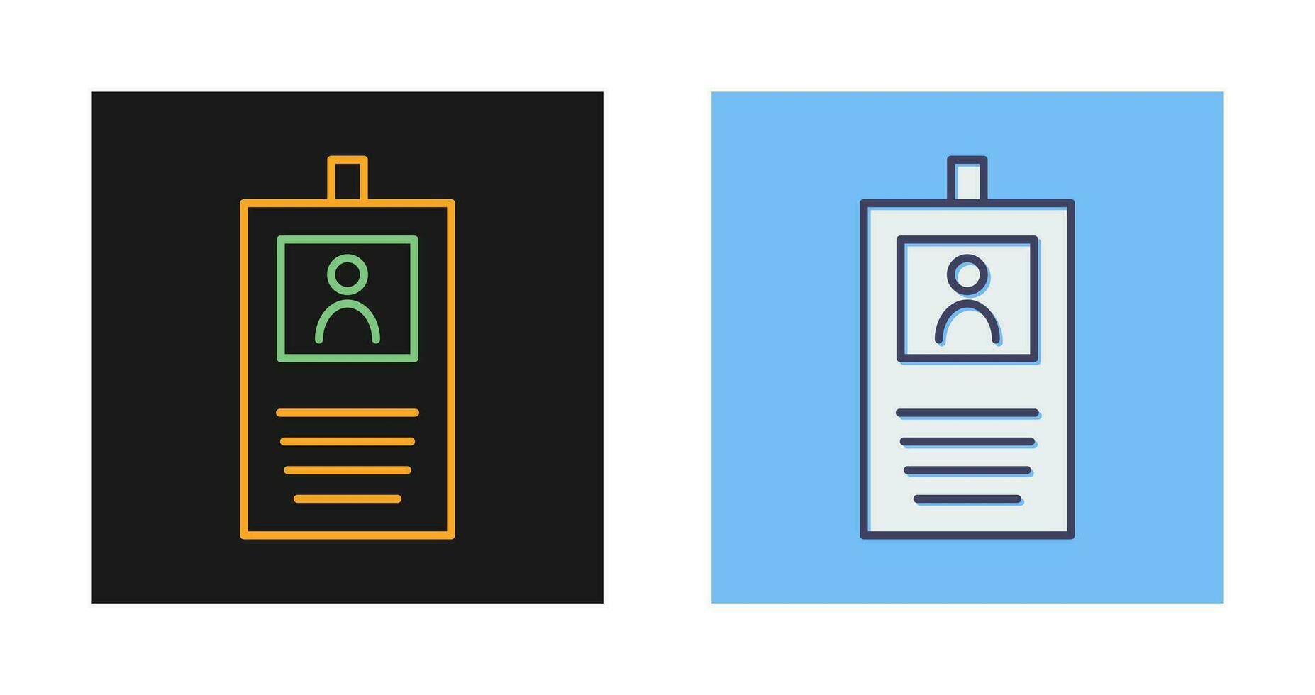 Identification Badge Vector Icon