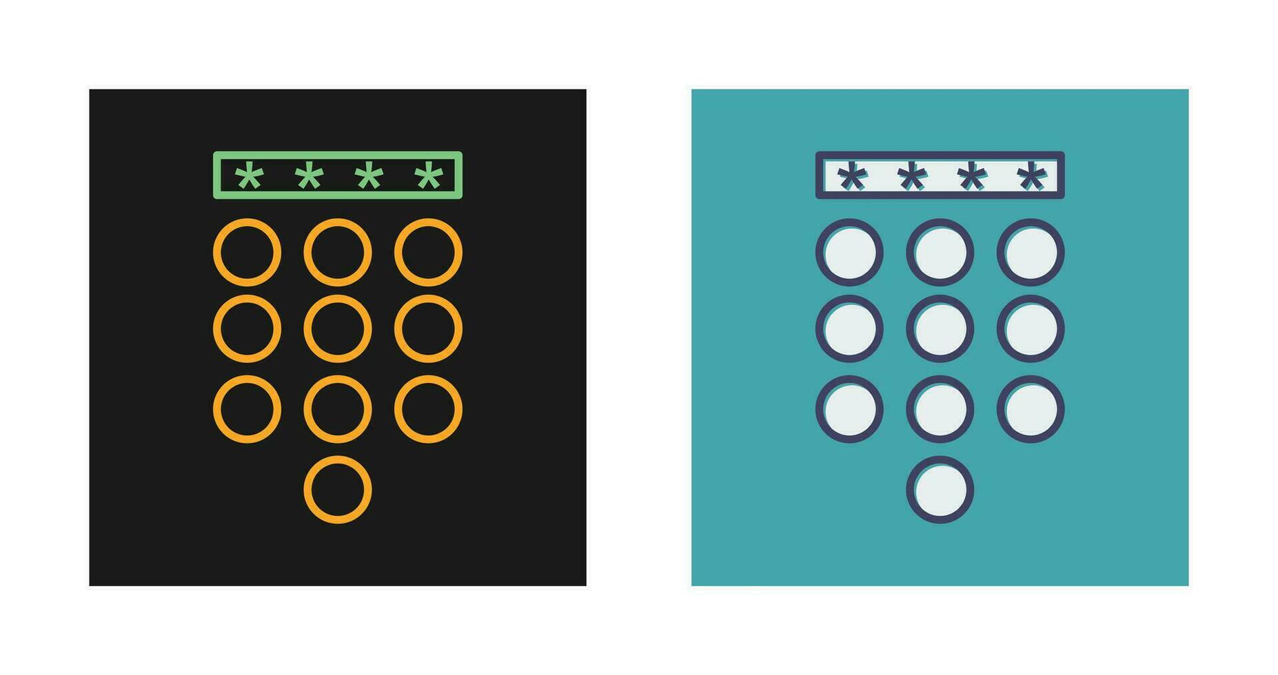 Passcode Lock Vector Icon