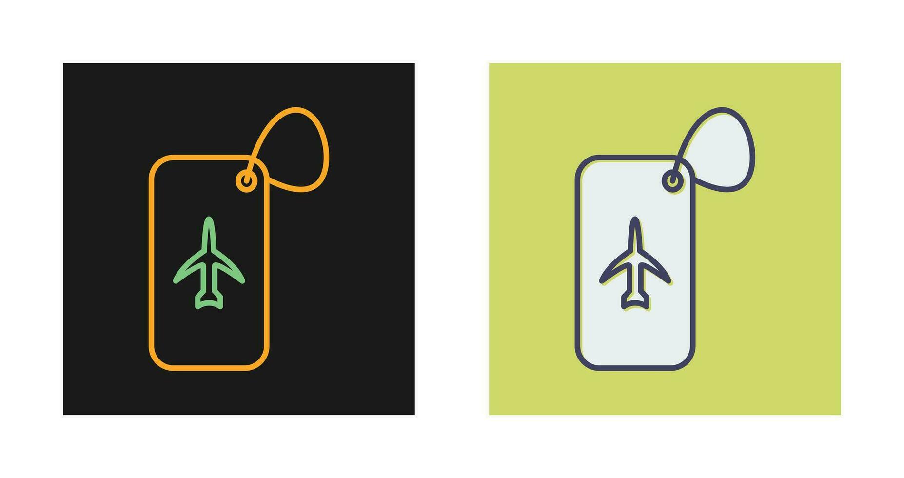 Luggage Tag Vector Icon