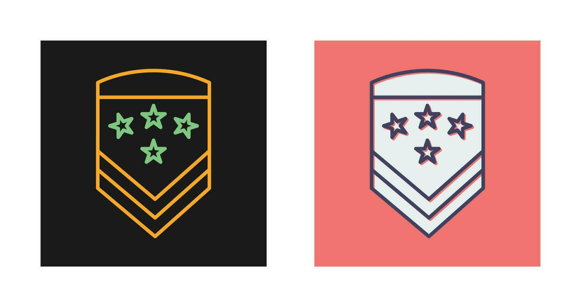 Military Badge Vector Icon