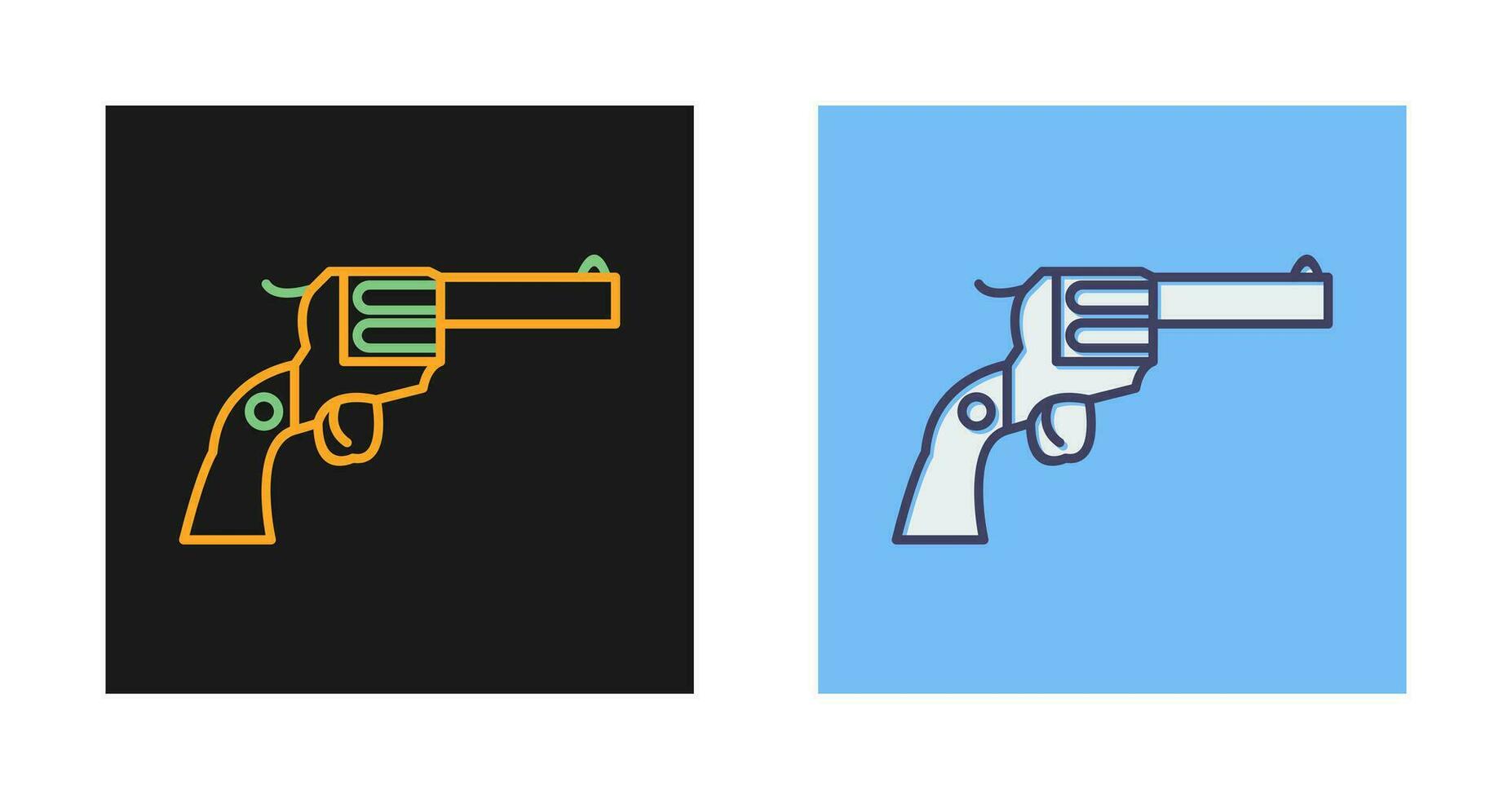 icono de vector de revólver