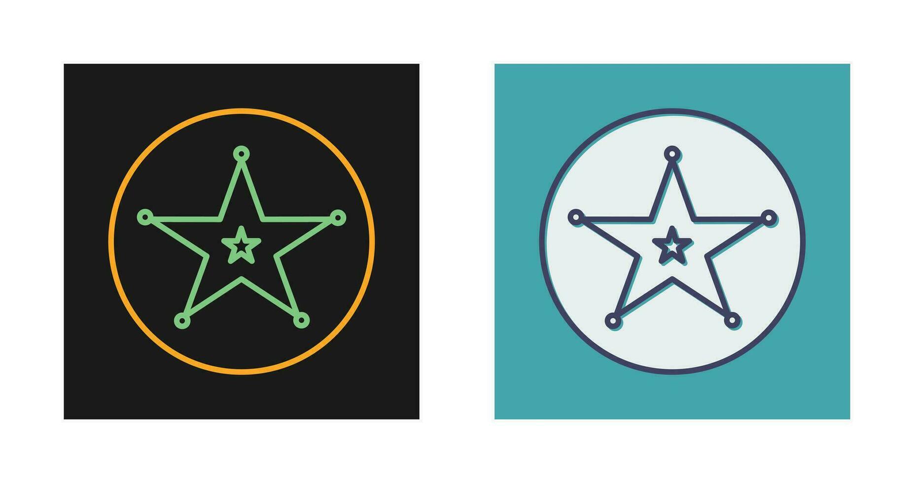 Sheriff Badge Vector Icon