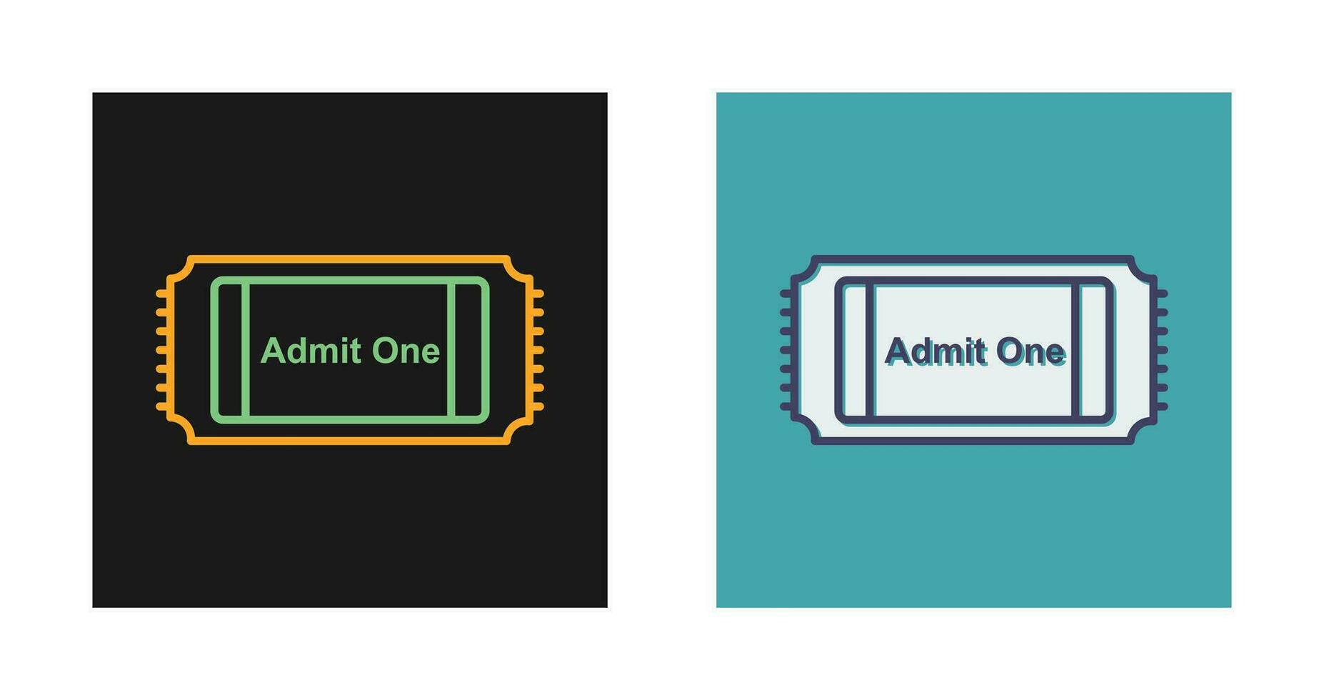 Movie Ticket Vector Icon