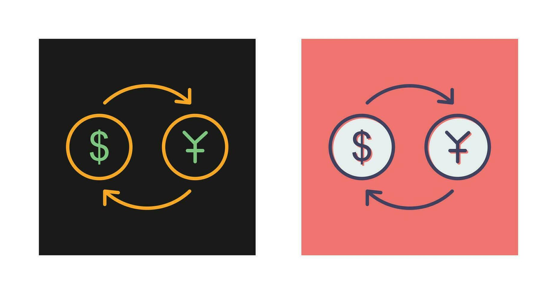 Dollar to Yen Vector Icon