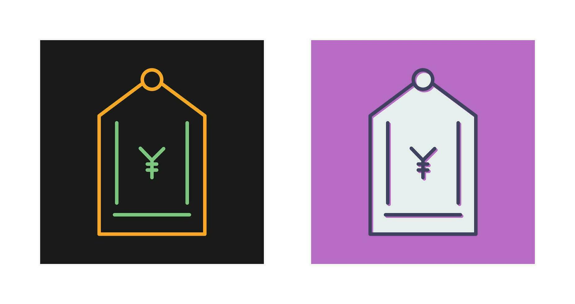 Yen Tag Vector Icon
