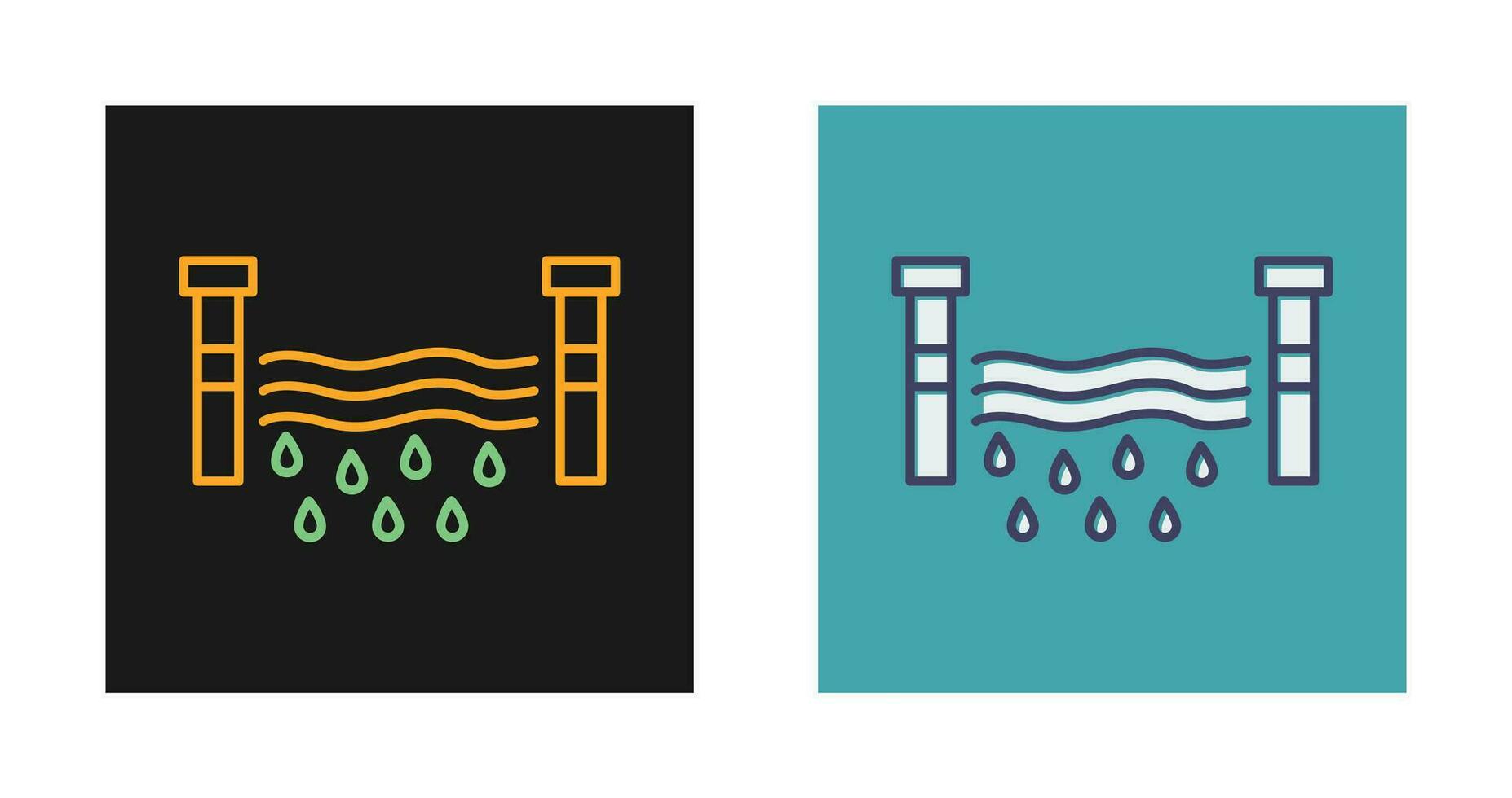 Water Dam Vector Icon