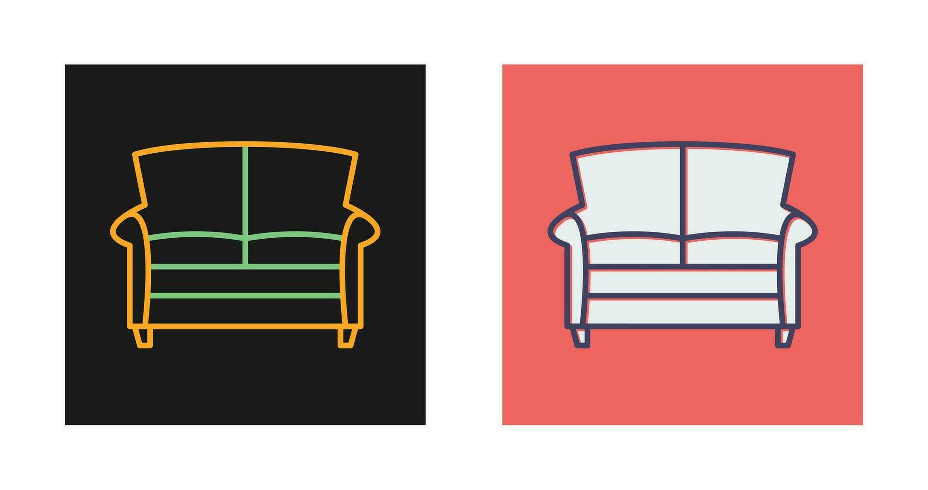 Double Sofa Vector Icon