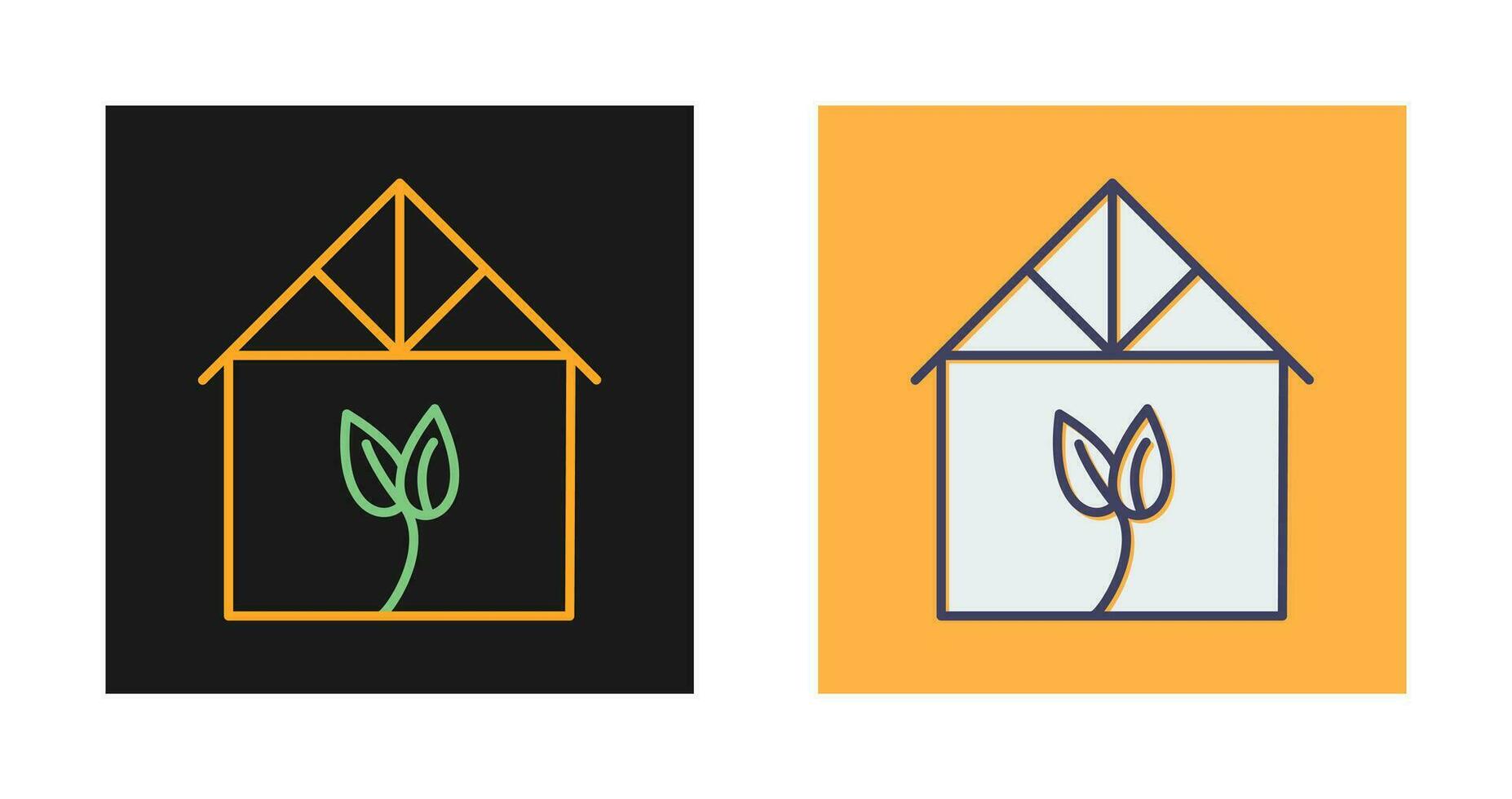 Green House Vector Icon