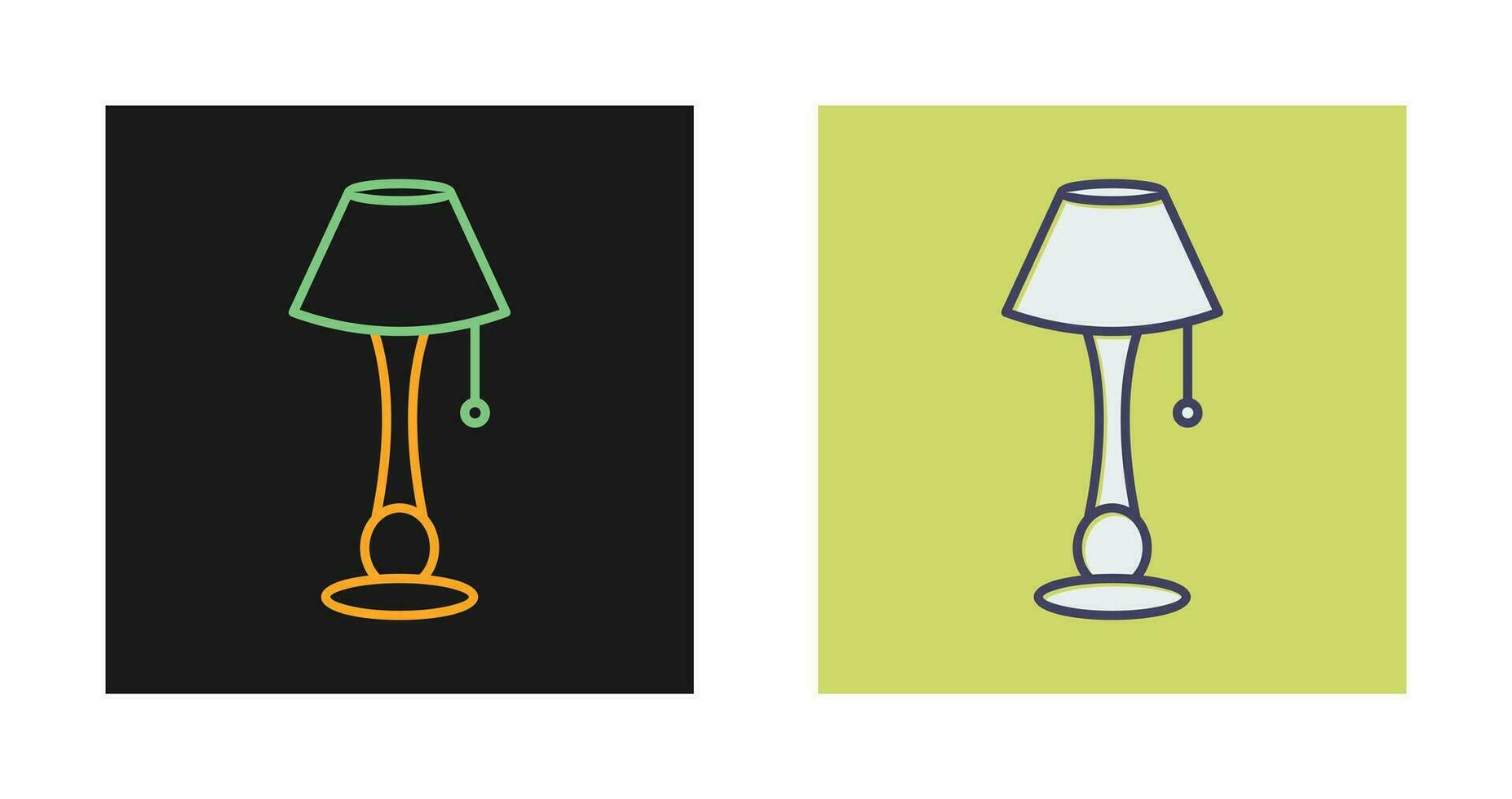 Lamp with stand Vector Icon