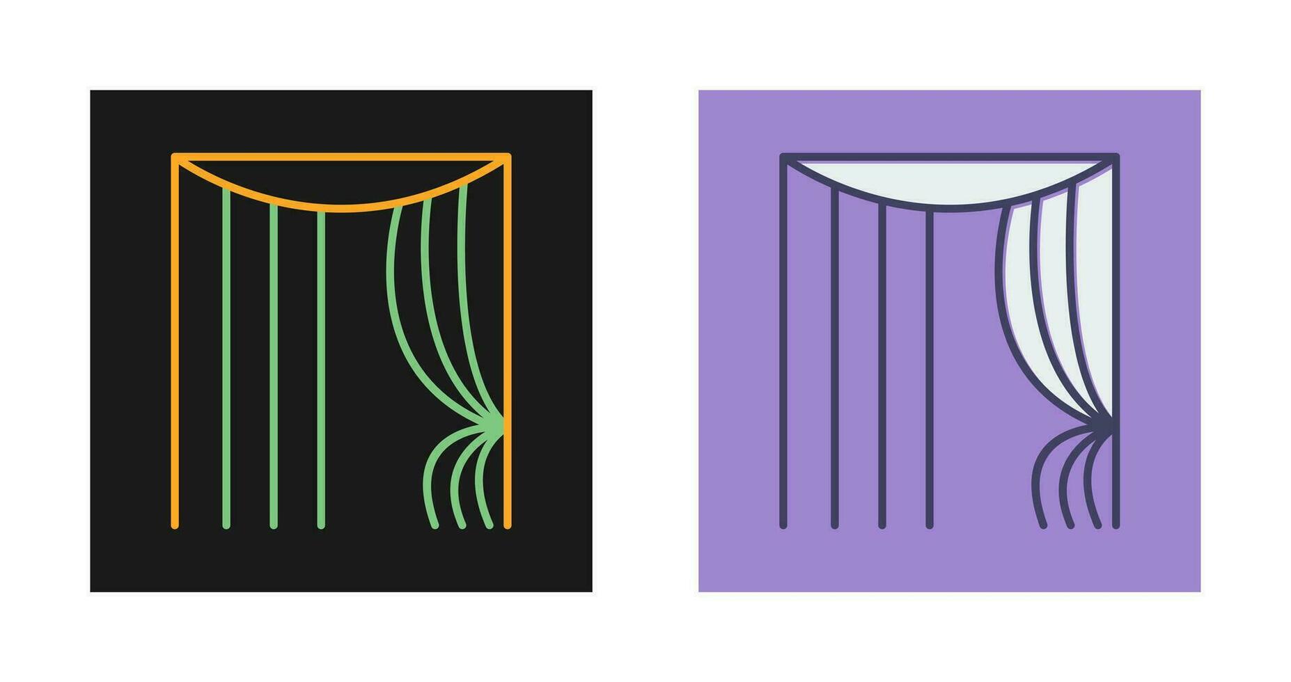 Curtains Vector Icon