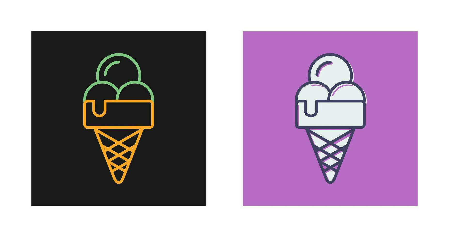 icono de vector de helado