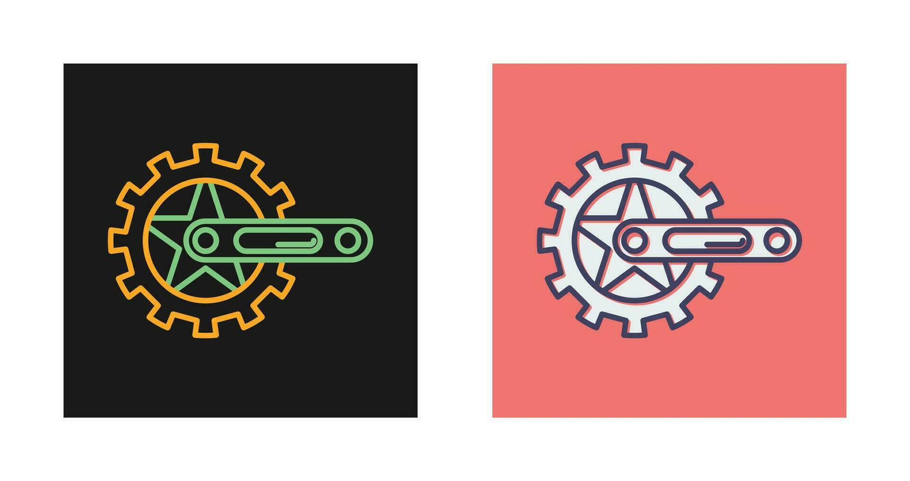 Crankset Vector Icon