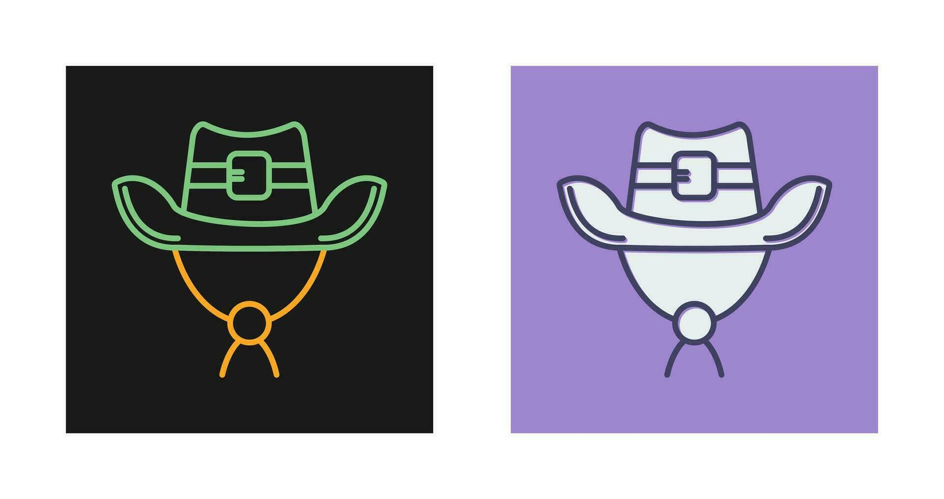 icono de vector de sombrero de vaquero