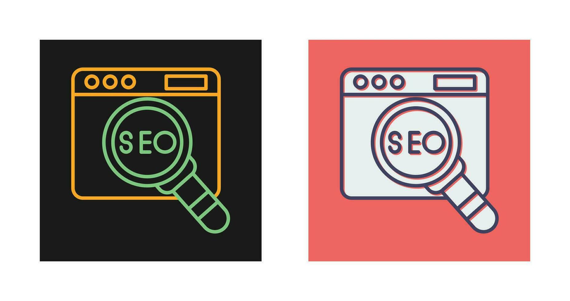 icono de vector de seo