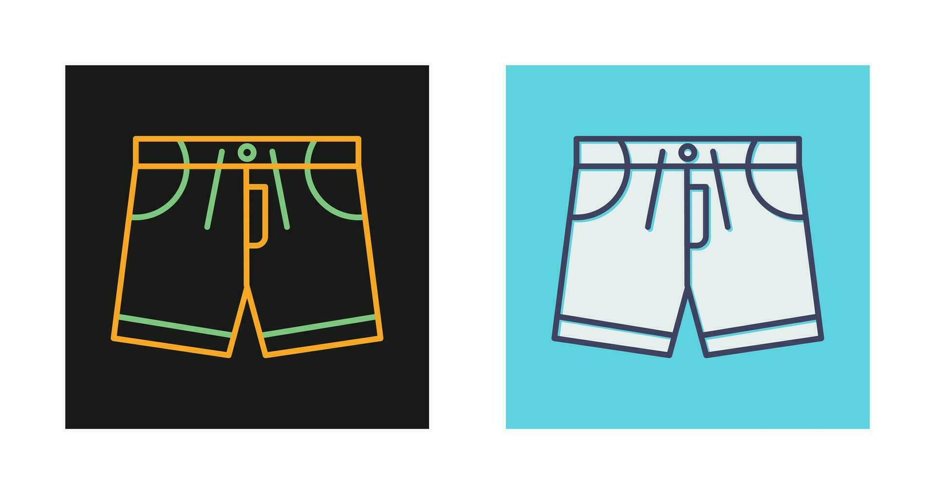 icono de vector de pantalones cortos