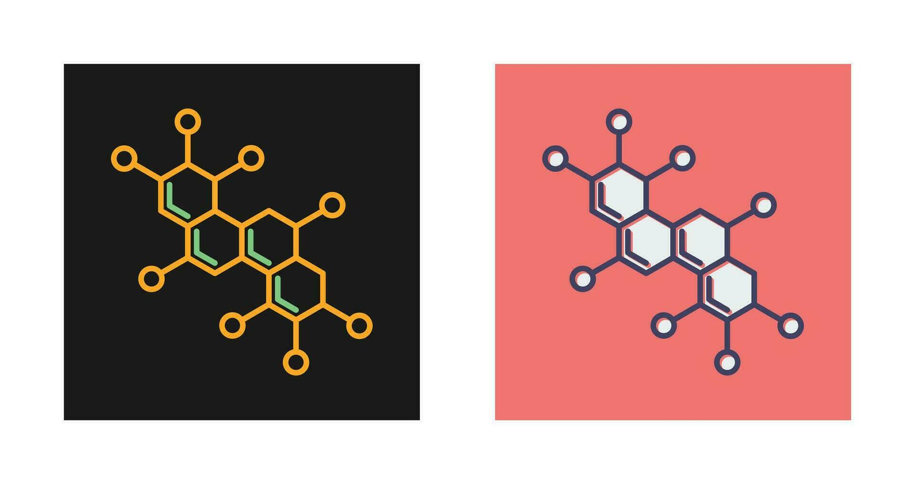 icono de vector de molécula