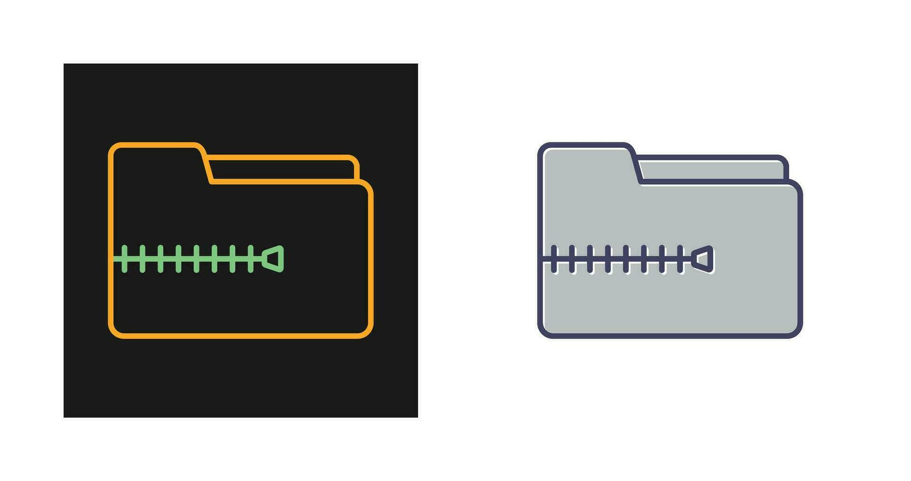 Zip File Vector Icon