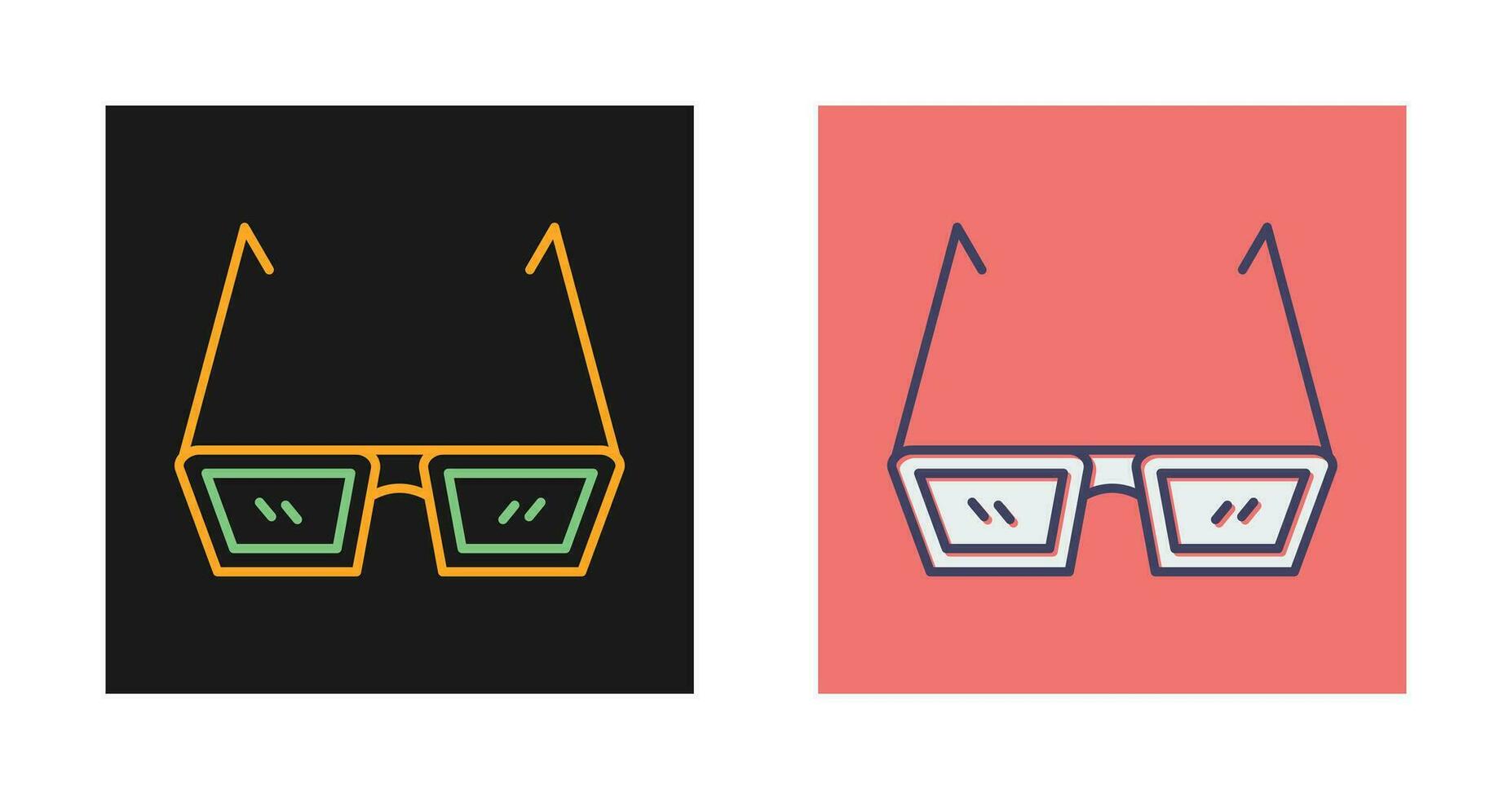 icono de vector de gafas