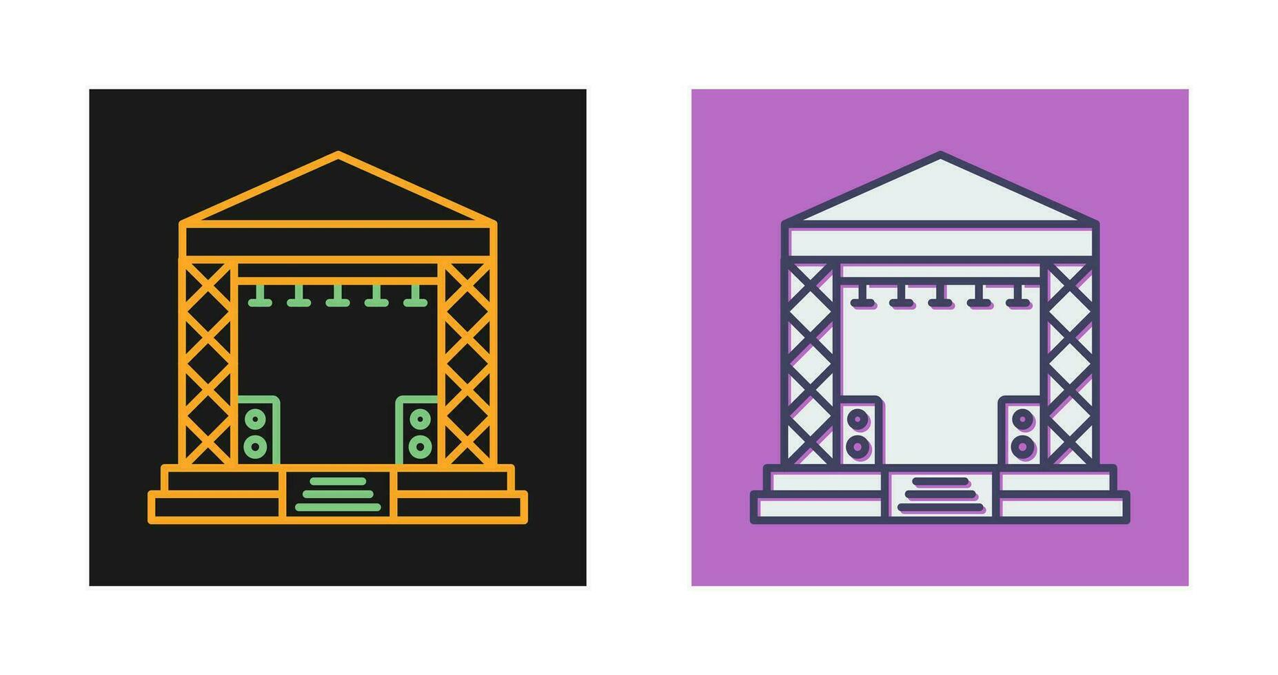 Stage Vector Icon