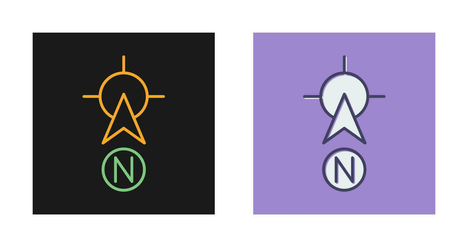 North Vector Icon