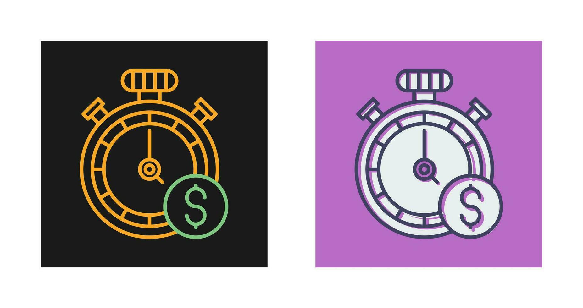 Time Of Money Vector Icon