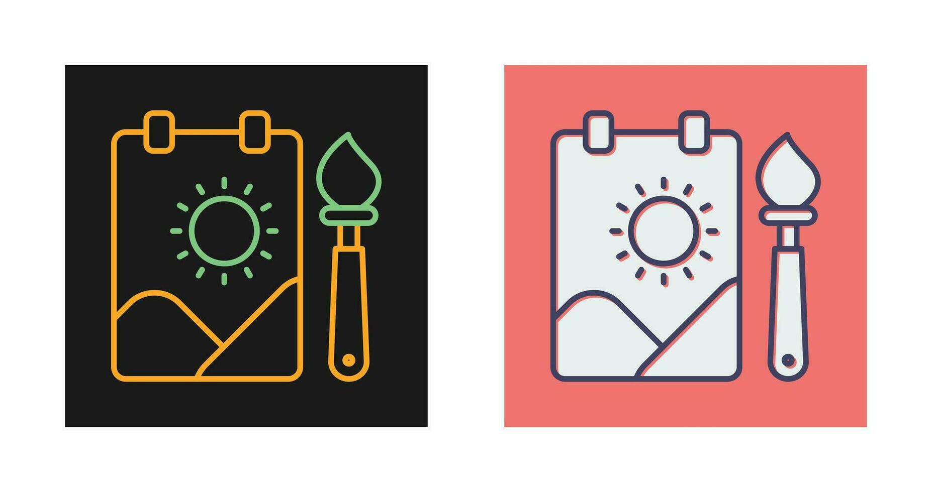 Childrens Painting Vector Icon
