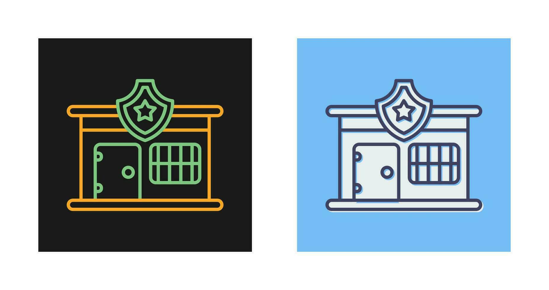 Police Station Vector Icon