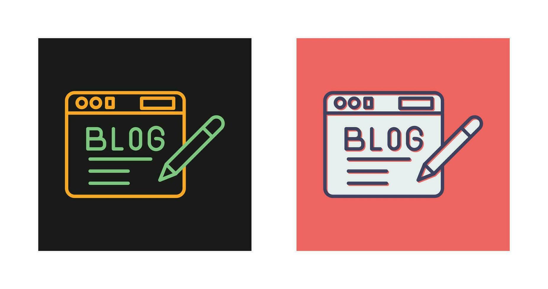 Blog Vector Icon