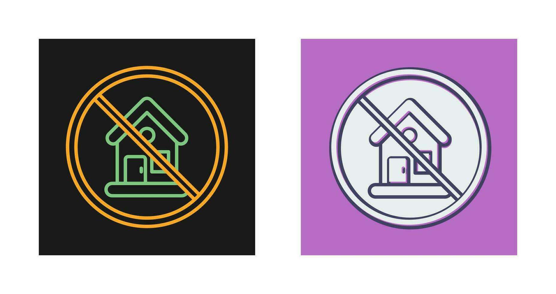 No House Vector Icon