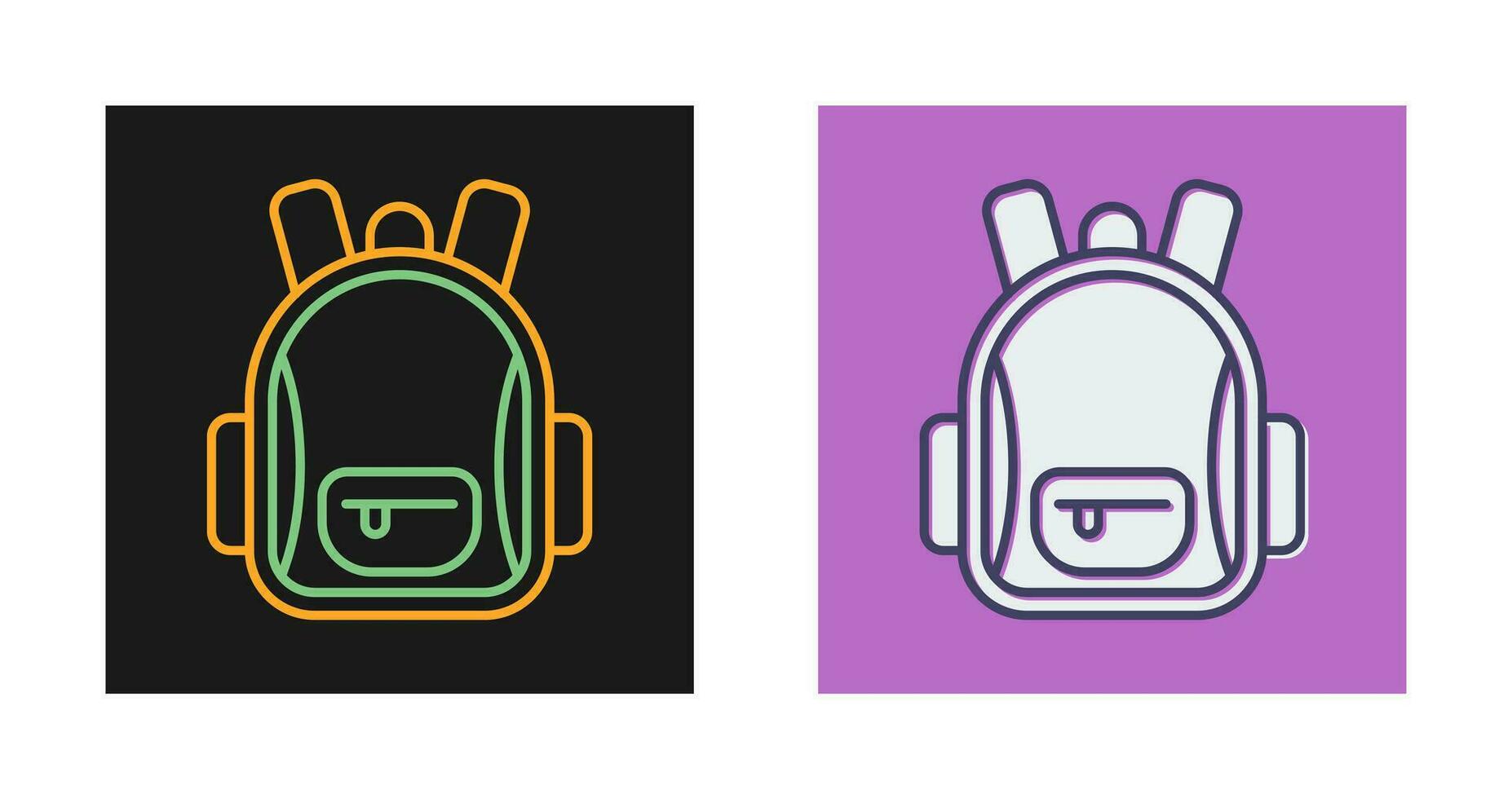 icono de vector de mochila