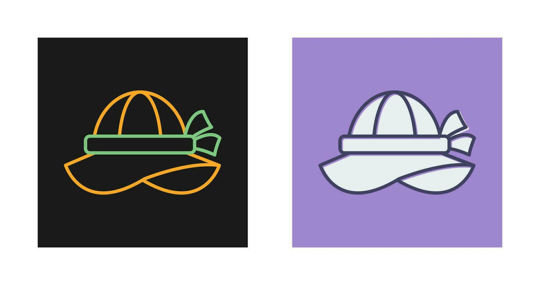 icono de vector de sombrero