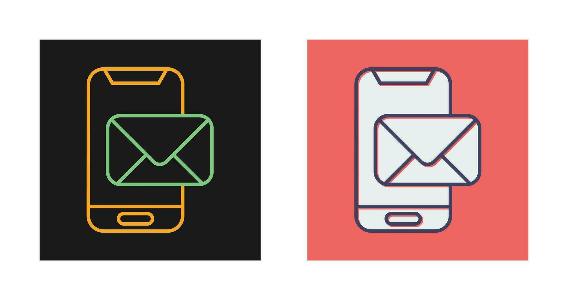 Phone Mail Vector Icon