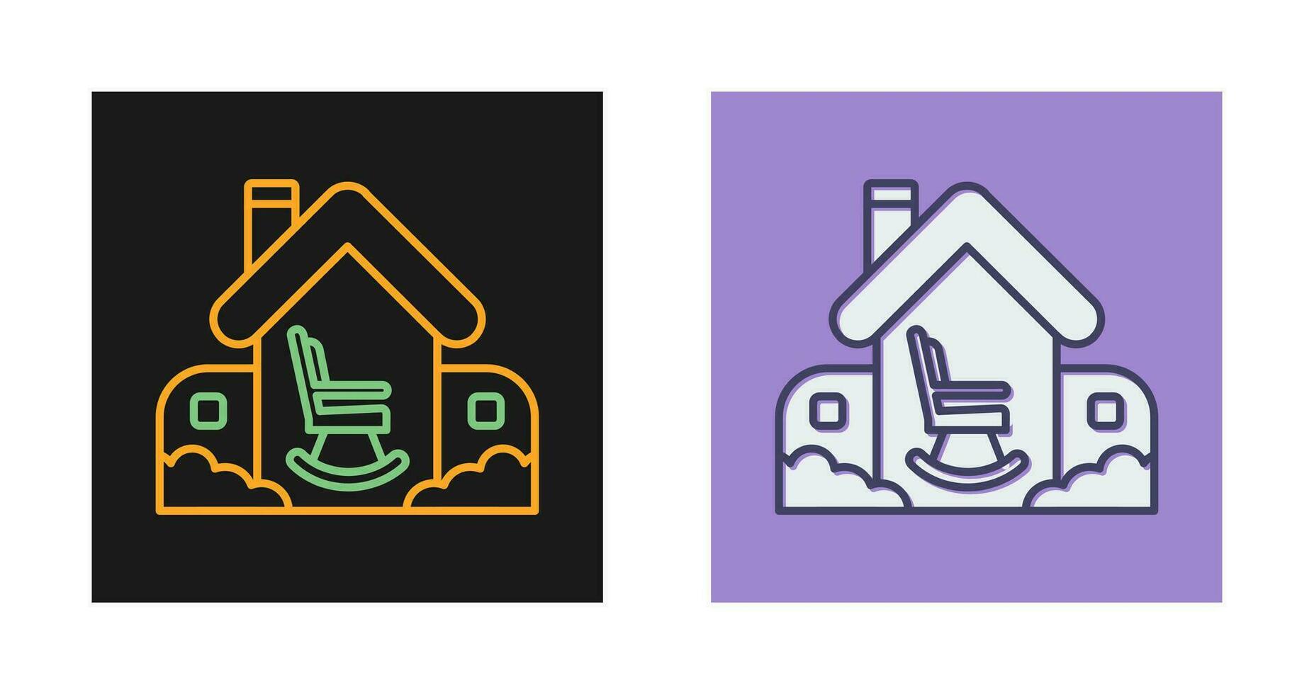 Retirement Home Vector Icon