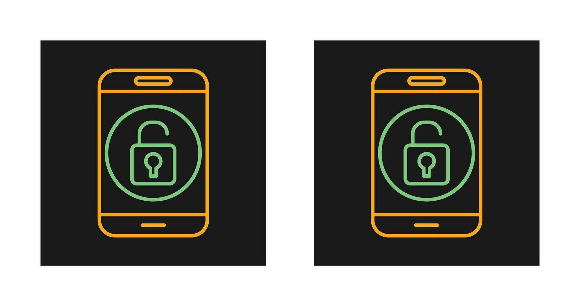 Unlock Mobile Vector Icon