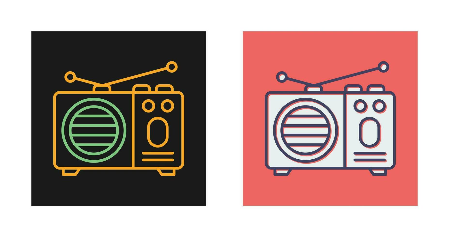 icono de vector de radio