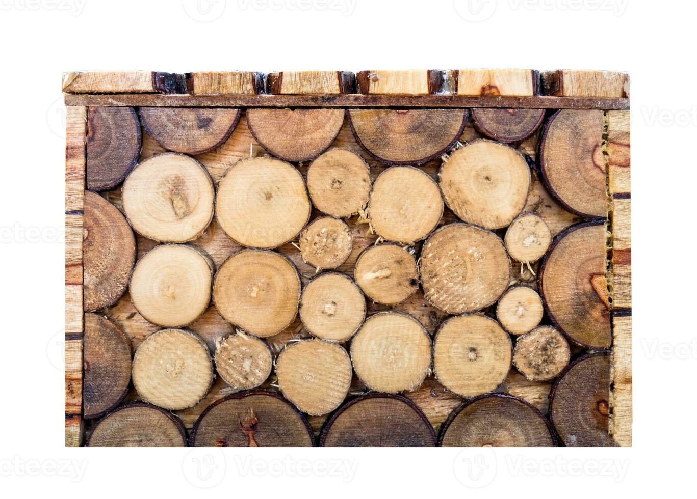 Box square wood log brown overlay pattern photo