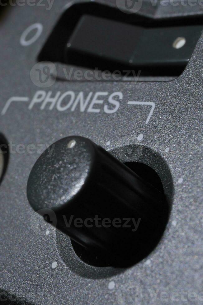 Macro shot of the Phones button photo