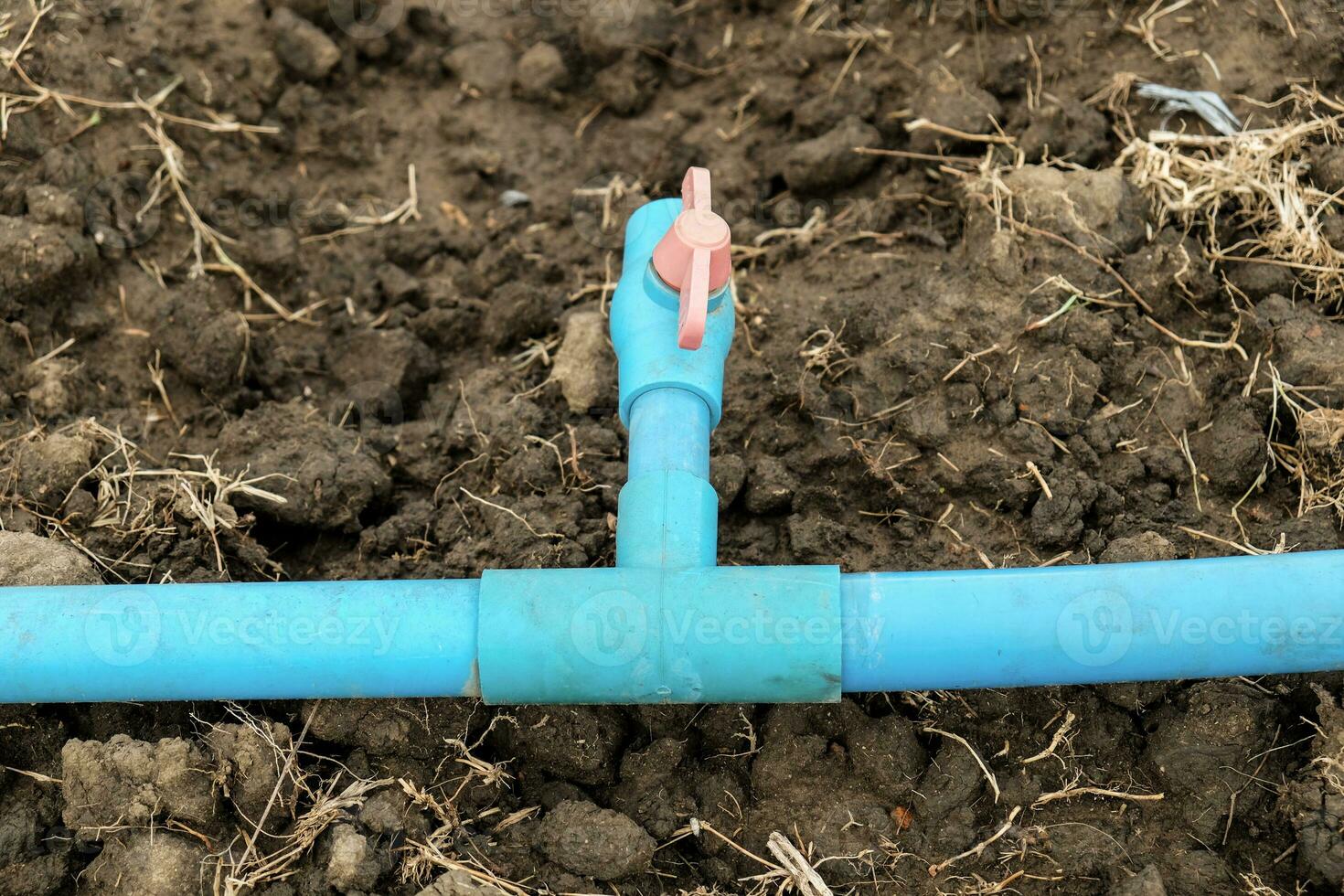 Pipe tube on ground photo