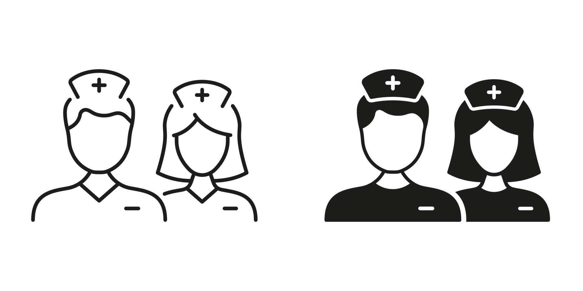 clínico, doctor, enfermero, interno, hospital personal pictograma