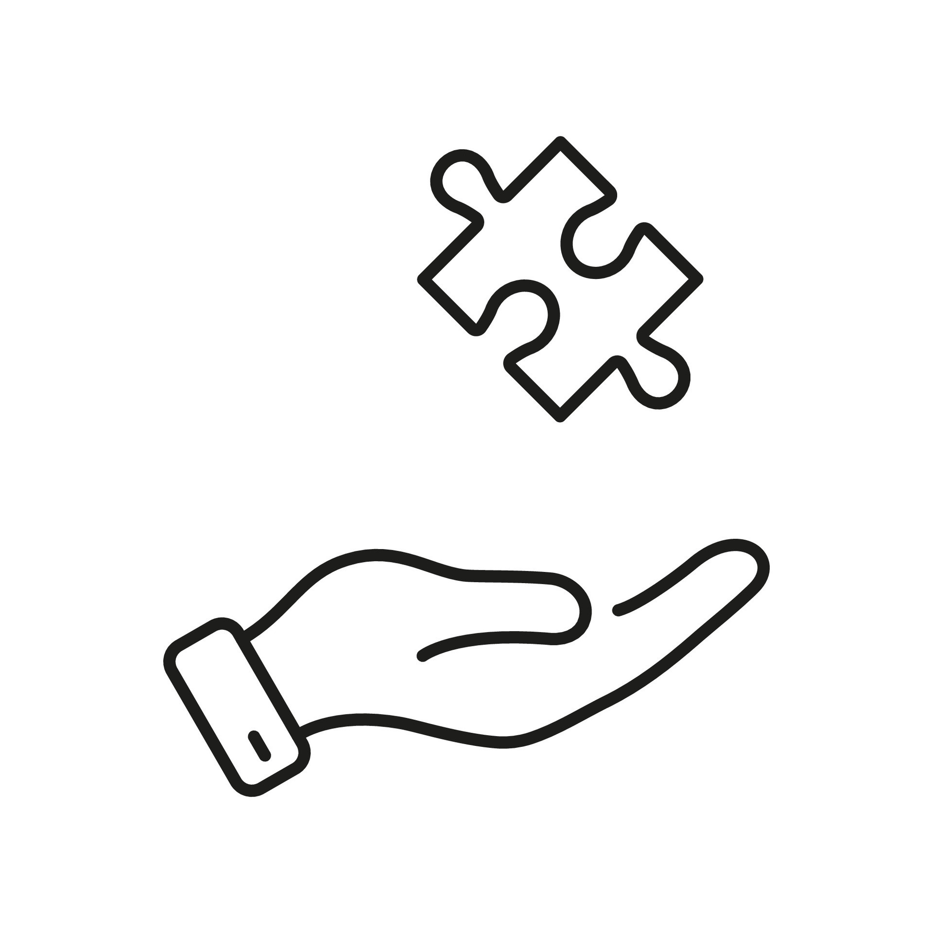 Man holding in hand puzzle element and looks for a solution to assemble  last jigsaw piece. Concept of project finishing, work solutions, suggestion  of creative ideas. Flat style vector illustration. 4737057 Vector