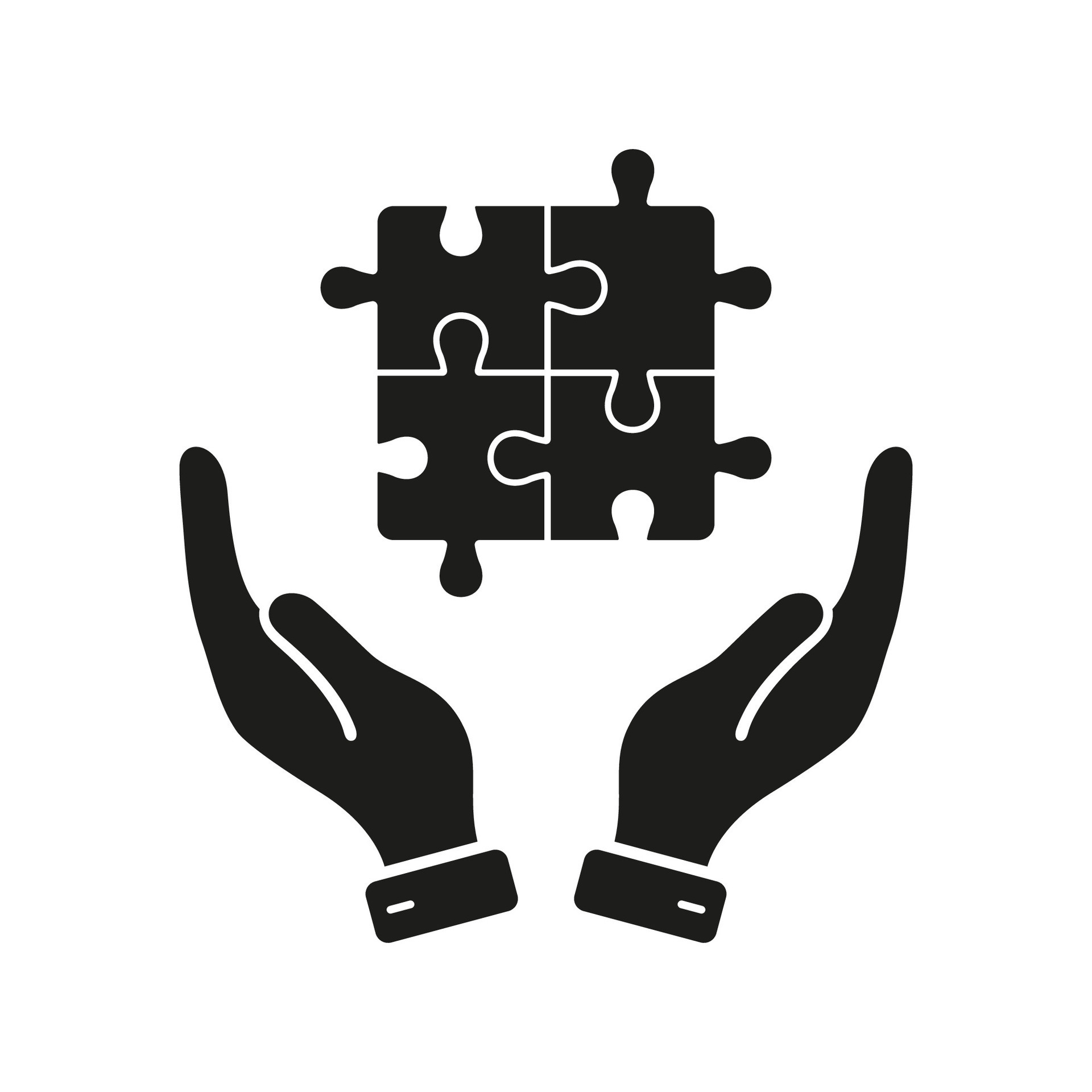 Man holding in hand puzzle element and looks for a solution to assemble  last jigsaw piece. Concept of project finishing, work solutions, suggestion  of creative ideas. Flat style vector illustration. 4737057 Vector