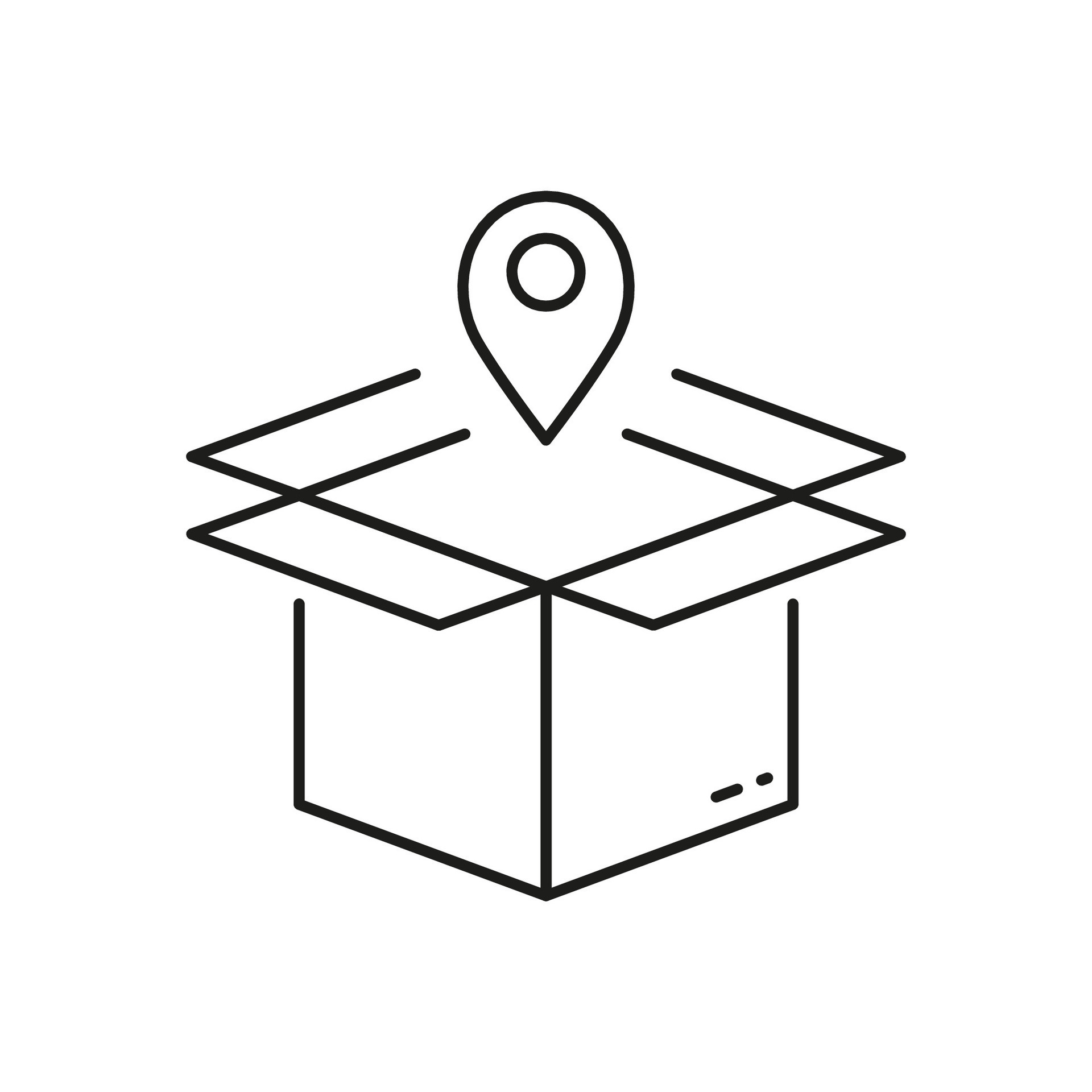 Package Pick Up Line Icon. Delivery Service Linear Pictogram. Order