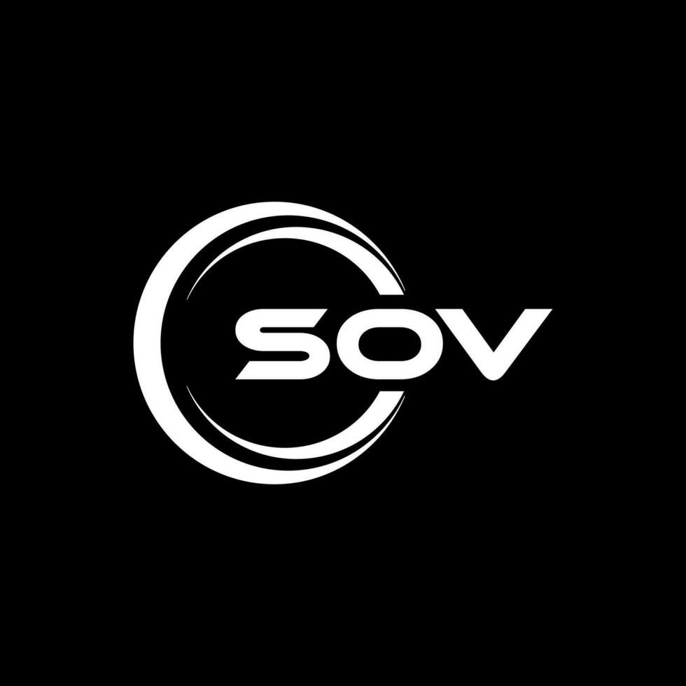 SOV Logo Design, Inspiration for a Unique Identity. Modern Elegance and Creative Design. Watermark Your Success with the Striking this Logo. vector