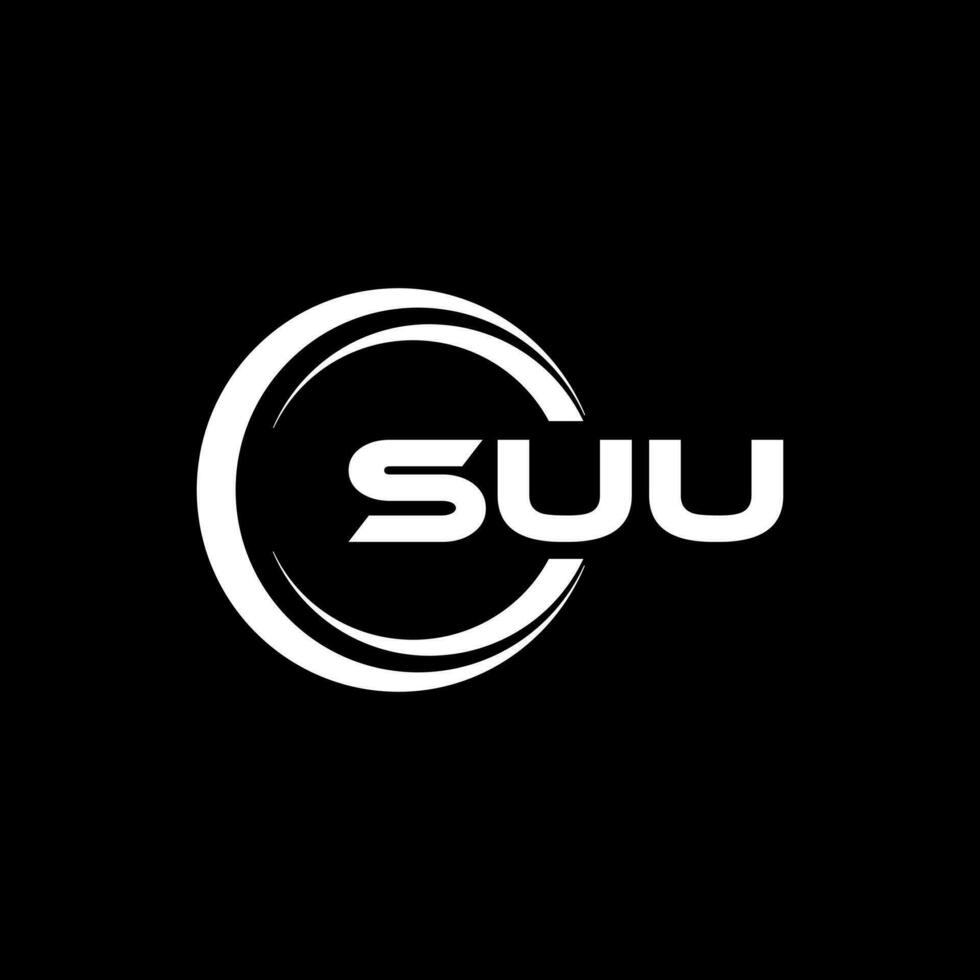 SUU Logo Design, Inspiration for a Unique Identity. Modern Elegance and Creative Design. Watermark Your Success with the Striking this Logo. vector