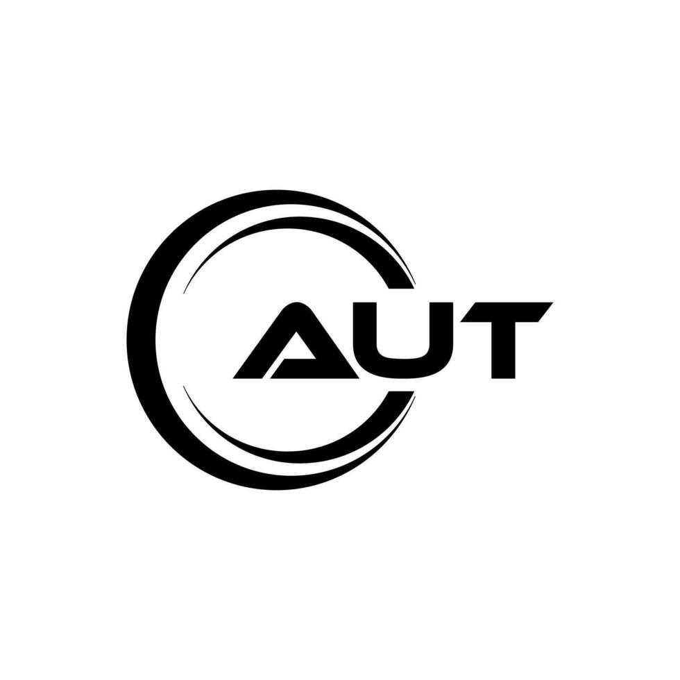 AUT Logo Design, Inspiration for a Unique Identity. Modern Elegance and Creative Design. Watermark Your Success with the Striking this Logo. vector